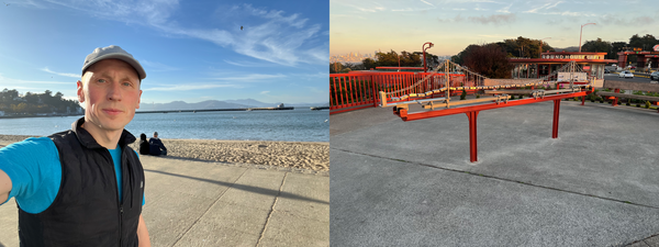 Running to the Golden Gate Bridge